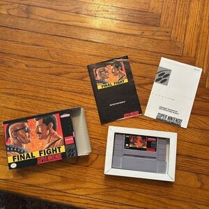 Final Fight Super Nintendo SNES Capcom 1991 CIB Complete Box Manual SNS-FT-USA